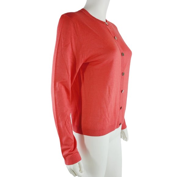 St. John Cashmere & Silk-blend Cardigan - Picture 4 of 8